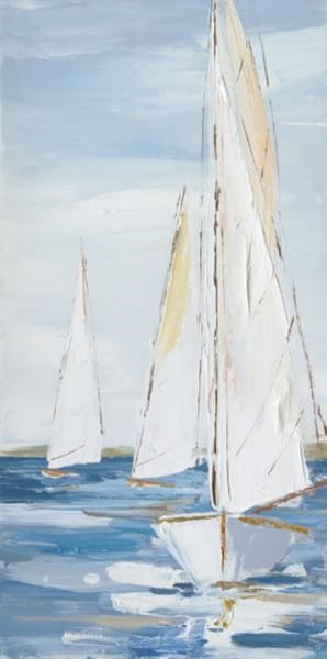 Wandbild Segelschiff links 45x90