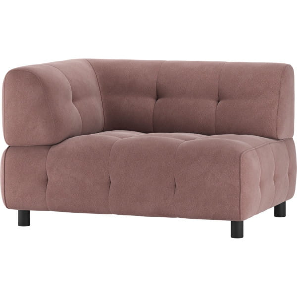 Sofa-Element Louis 1.5-Sitz Arm links Webstoff lila