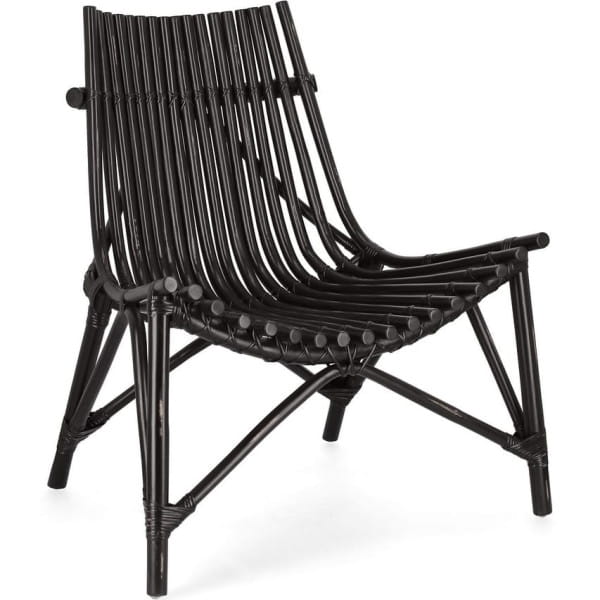 Garten Lounge-Sessel Menendez schwarz