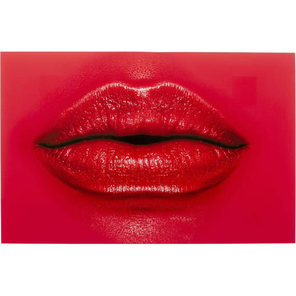 Glasbild Red Lips 120x80