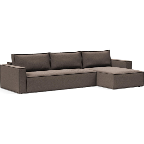 Innovation Bettsofa Newilla mit Lounger Bouclé Taupe 530