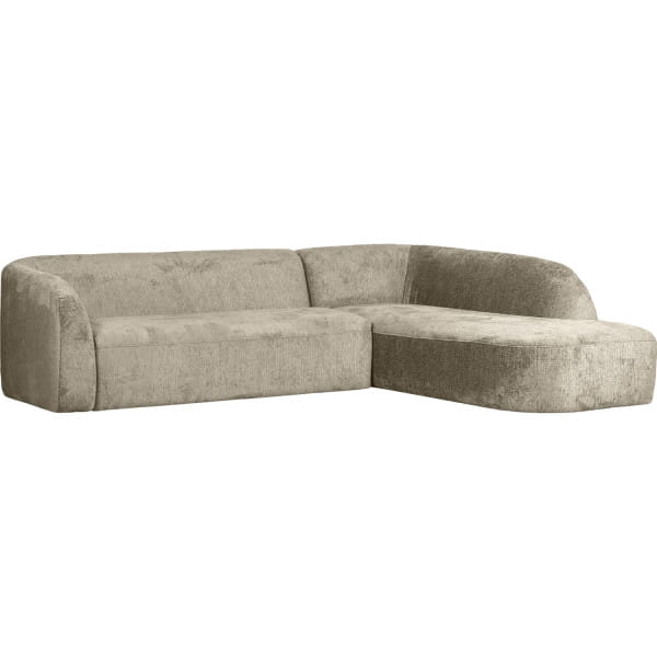 Ecksofa Sloping rechts Chenille Velvet wheatfield 274x225