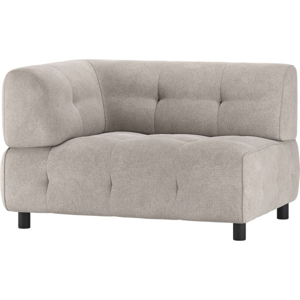 Sofa-Element Louis 1.5-Sitz Arm links Flachgewebe sage