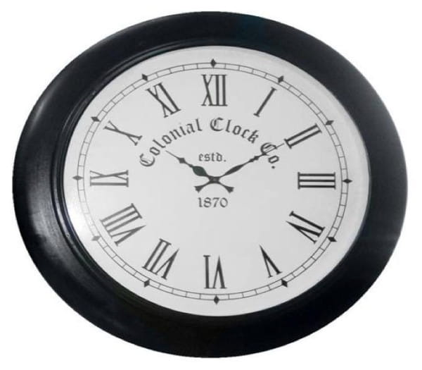 Wanduhr Colonial Clock 60x60 mutoni vintage