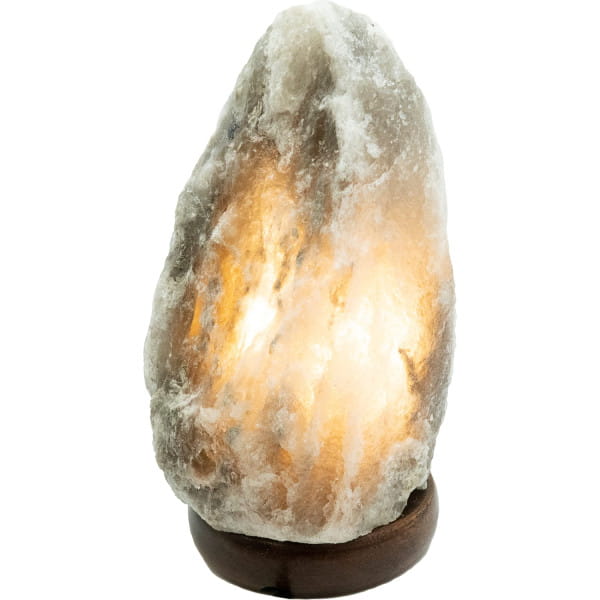 Tischleuchte Stone I Salzkristall grau 1xE14