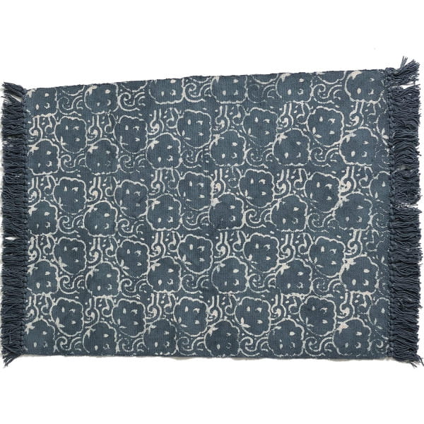 Teppich Baumwolle grau 90x60