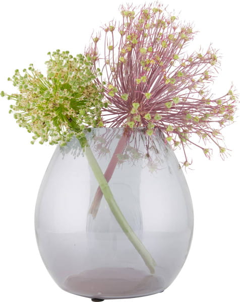 Vase Simple Glas Grau Medium