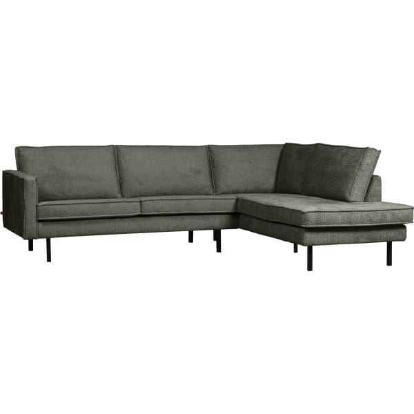 Ecksofa Rodeo rechts Chenille Velvet frost 266x213