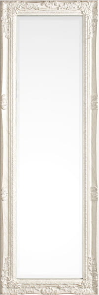 Spiegel Miro mit Rahmen weiss 42x132