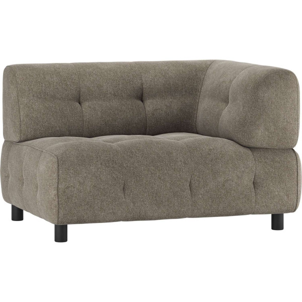 Sofa-Element Louis 1.5-Sitz Arm rechts Flachgewebe leaf