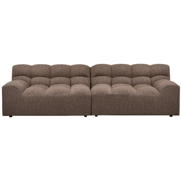 Sofa Allure 3-Sitzer Webstoff grob dunkelbraun meliert 280