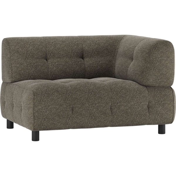 Sofa-Element Louis 1.5-Sitz Arm rechts Webstoff grob sage leaf