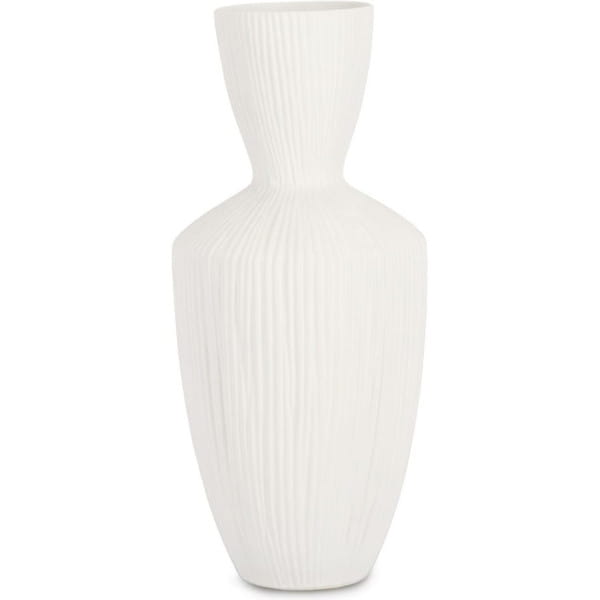 Vase Striped weiss 47