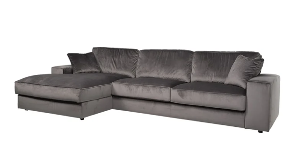 Ecksofa Santos Ottomane links grau 312