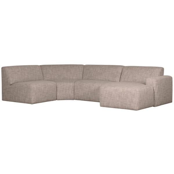Sofa Avelon U-Form braun melange 315x205