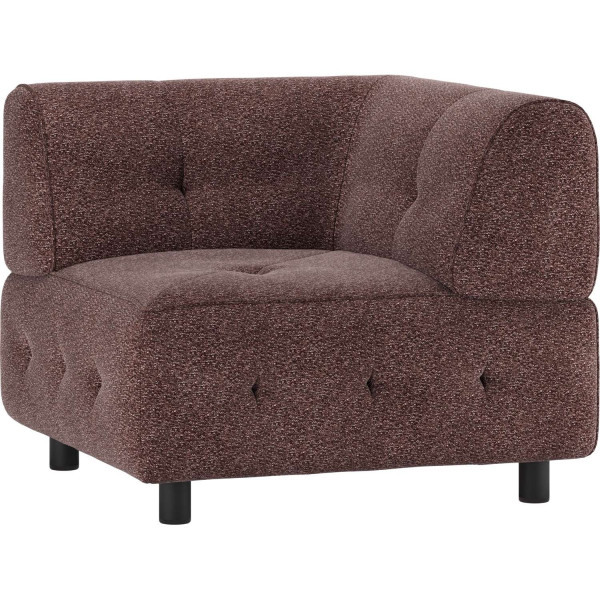 Sofa-Element Louis Ecke Webstoff grob lila