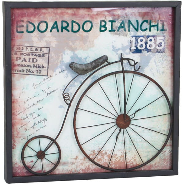 Wandbild Hochrad Bianchi Orianthe Stahl 40x40