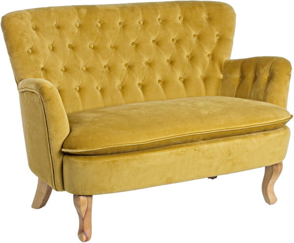 Vintage Sofa Orlins 2-Sitzer senf