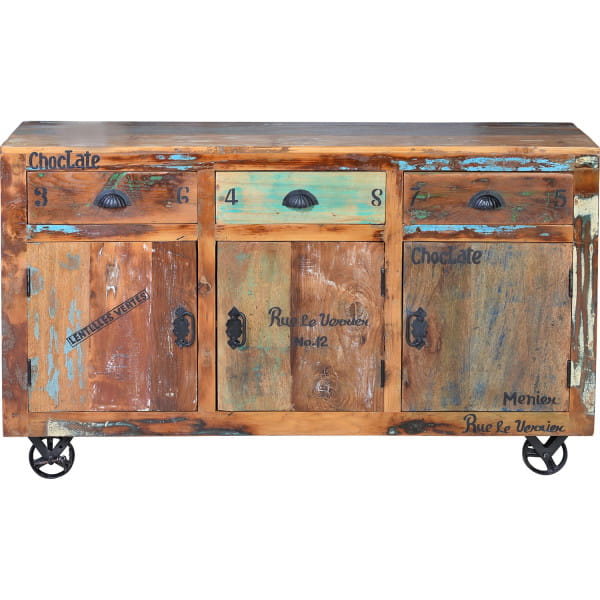 Sideboard Verrier Holz recycelt multicolor 140