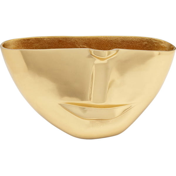 Vase Half Face gold 38