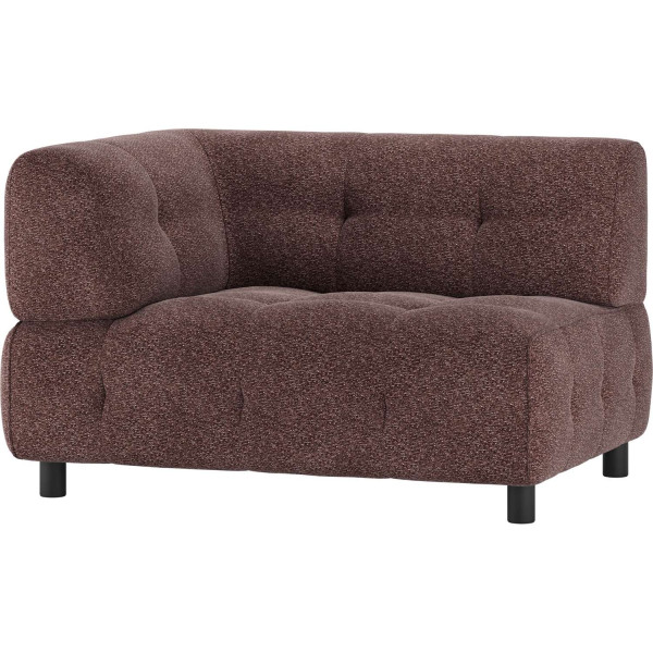 Sofa-Element Louis 1.5-Sitz Arm links Webstoff grob lila