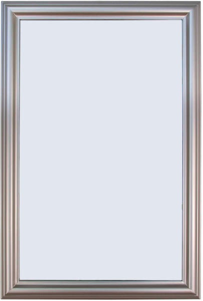 Spiegel Sanzio mit Rahmen Silber 46x90