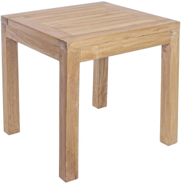 Garten Beistelltisch Holz Teak 50x50