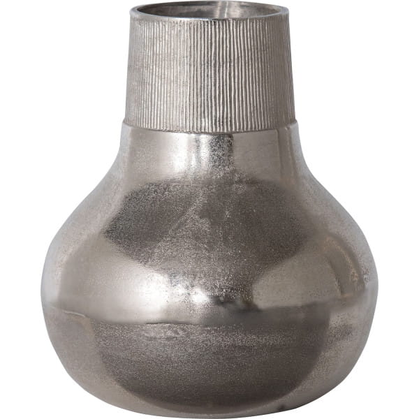 Vase Metal L silber