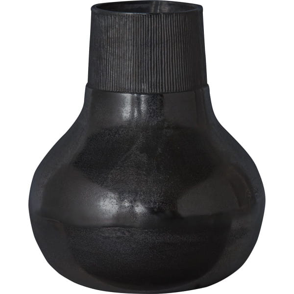 Vase Metal L schwarz