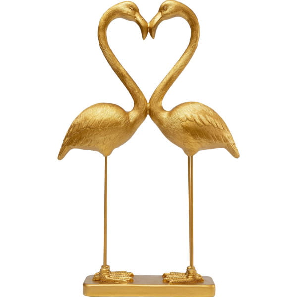 Deko Figur Flamingo Love gold 63