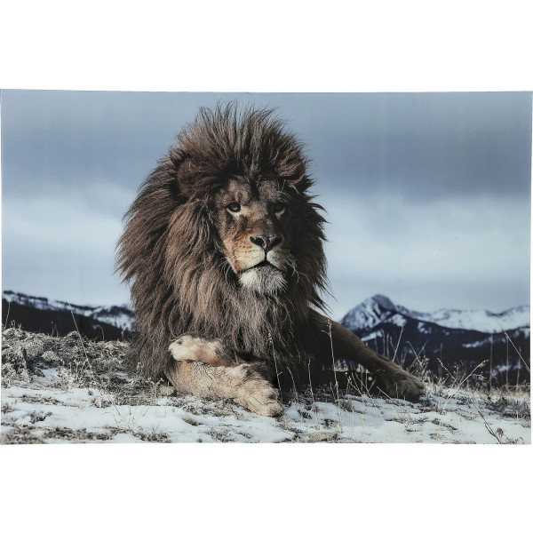 Bild Glas Proud Lion 120x180cm