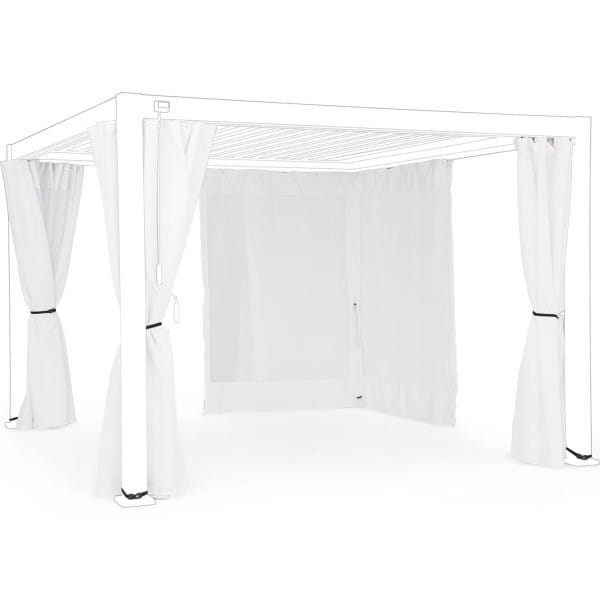 Vorhänge-Netz für Pavillon Ocean weiss 300x400 (4er-Set)