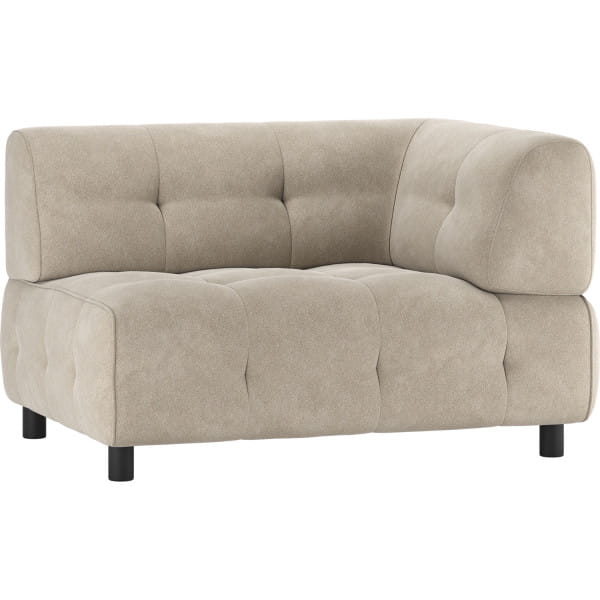 Sofa-Element Louis 1.5-Sitz Arm rechts Webstoff powder