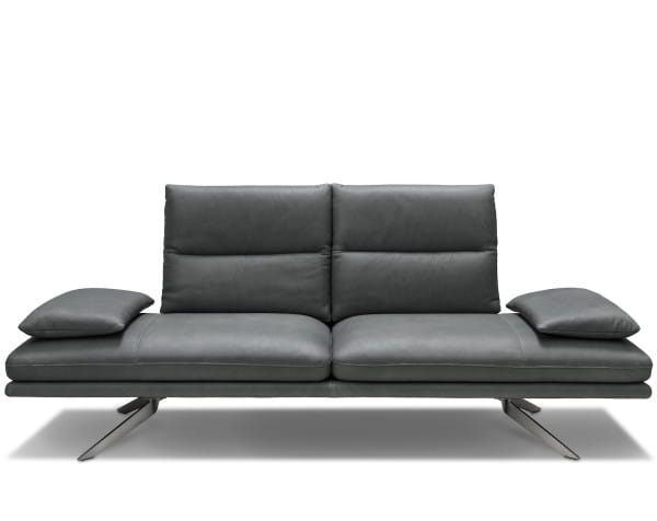 Sofa 2,5-Sitzer No01 Leder grau 235