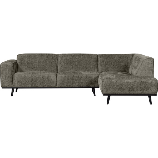 Ecksofa Statement rechts Chenille Velvet frost 274x210