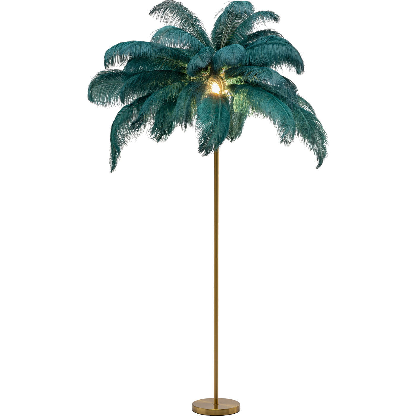 KARE Design Lampada da terra Feather Palm green 165, Lampade da terra, Luci interne, Lampade