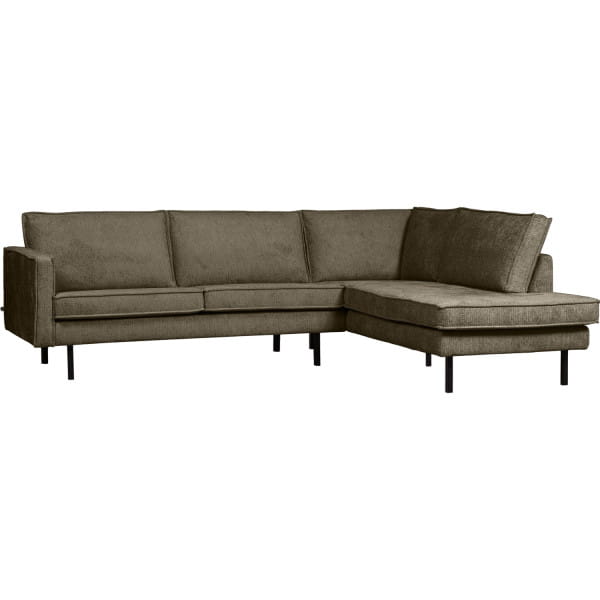 Ecksofa Rodeo rechts Chenille Velvet bonsai 266x213