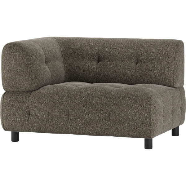 Sofa-Element Louis 1.5-Sitz Arm links Webstoff grob sage leaf