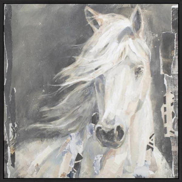 Wandbild Horse black-white 80x80
