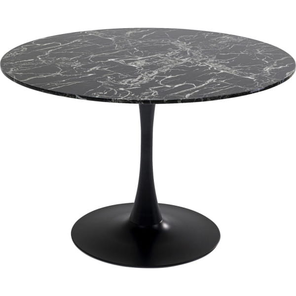 Tisch Veneto Marmor schwarz rund 110