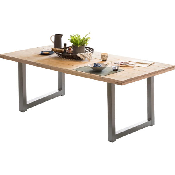 Tisch Mango natur antiksilber 160x90 | Designtische | Esstische | Tische |  Möbel | mutoni möbel