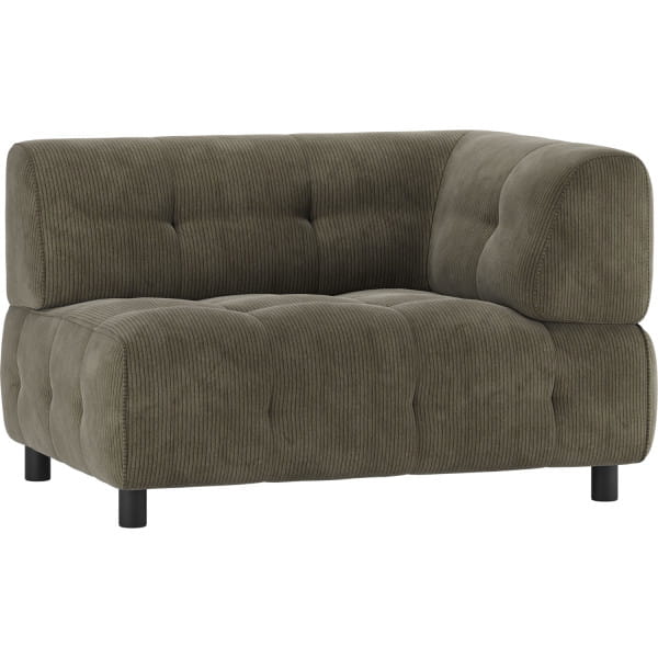 Sofa-Element Louis 1.5-Sitz Arm rechts Rippstoff leaf