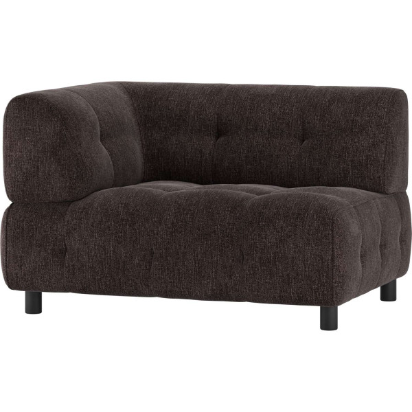 Sofa-Element Louis 1.5-Sitz Arm links Flachgewebe coffee