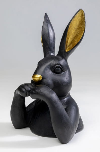 Deko Figur Sweet Rabbit schwarz 23