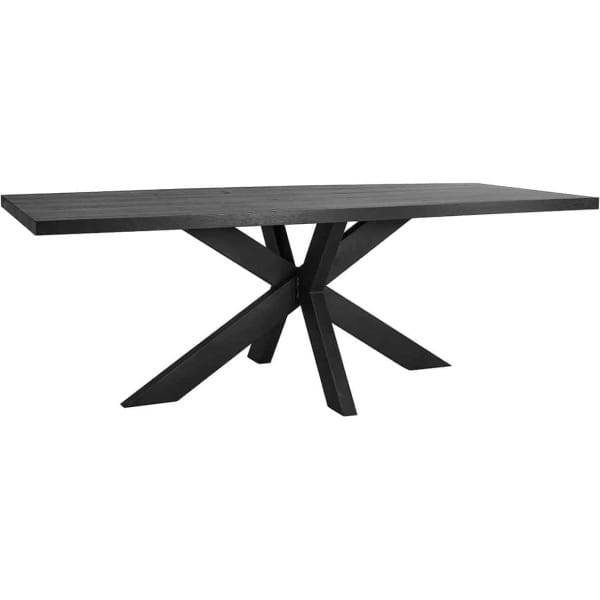 Tischplatte Oakura Eiche schwarz 200x95