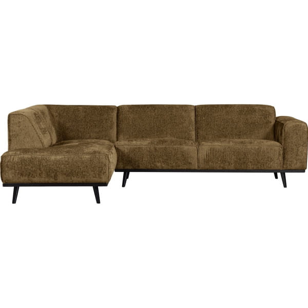 Ecksofa Statement links Chenille Velvet brass 274x210