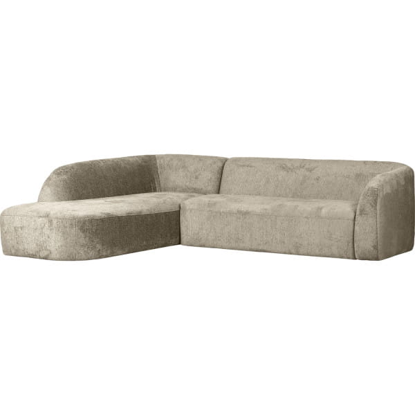 Ecksofa Sloping links Chenille Velvet wheatfield 274x225