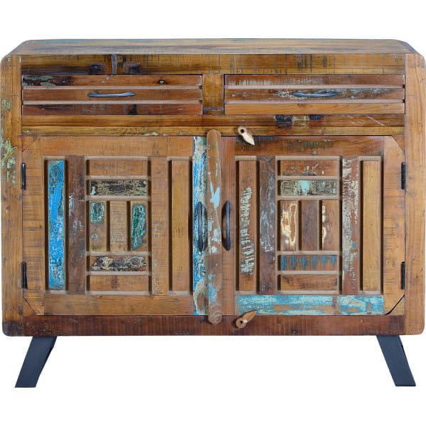 Sideboard Xela Holz recycelt multicolor 105x40