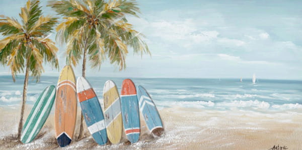 Wandbild Surfboard 70x140