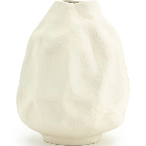 Vase Dent medium off-white